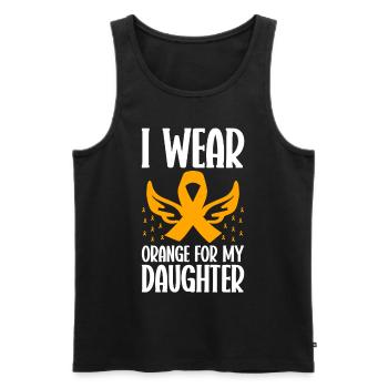 COPD Awareness Lung Disease COPD Krieger - Men's Premium Organic Tank Top - black - Front - Michal (187cm)