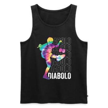 Diabolo Zirkus Jonglieren - Männer Premium Bio Tank Top - Schwarz - Vorne - Michal (187cm)