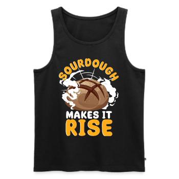 Bread Baking Bread Maker - Men's Premium Organic Tank Top - black - Front - AI Model Male 178 light (178cm)