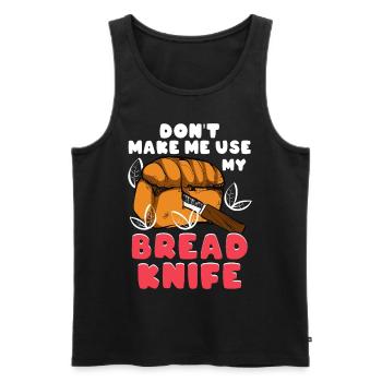Brotbacken Brotbackautomat - Männer Premium Bio Tank Top - Schwarz - Vorne - Michal (187cm)