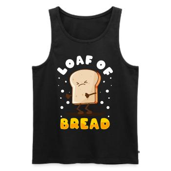 Bread Baking Bread Maker - Men's Premium Organic Tank Top - black - Front - AI Model Male 178 light (178cm)