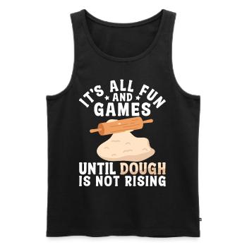 Brotbacken Brotbackautomat - Männer Premium Bio Tank Top - Schwarz - Vorne - Michal (187cm)