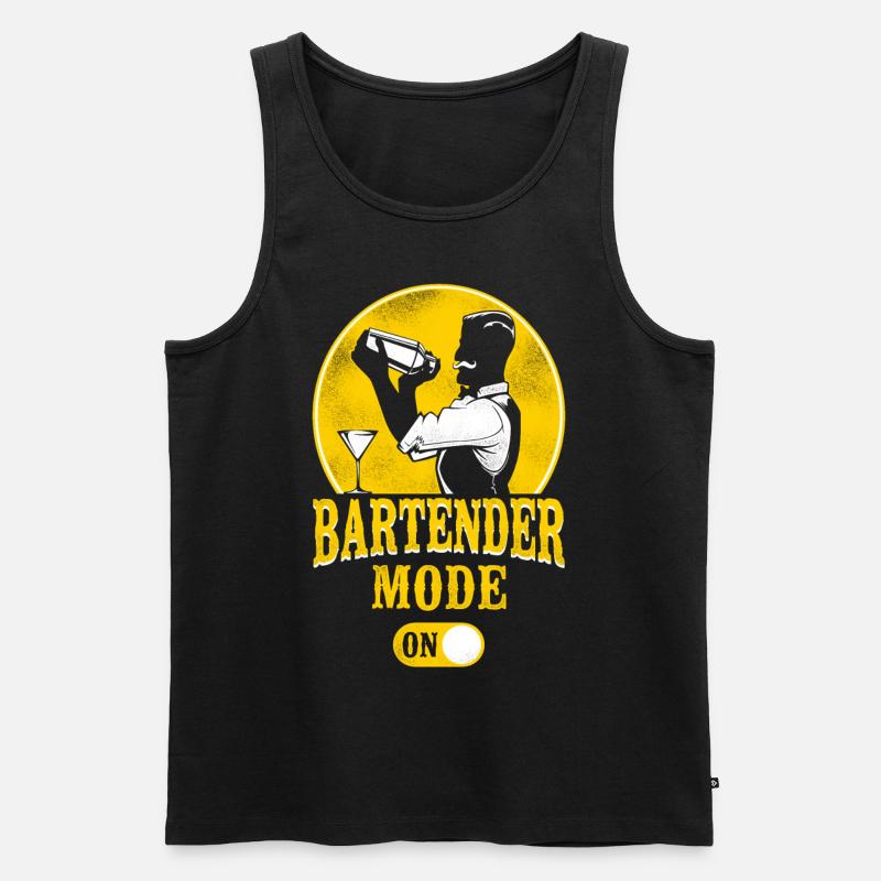 Bartender Mixologist Bartender - Männer Premium Bio Tank Top - Schwarz