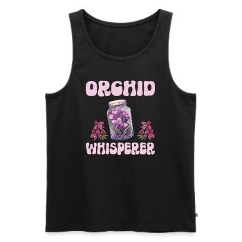 Orchid Whisperer Planzen Freund Orchideen - Männer Premium Bio Tank Top - Schwarz - Vorne - AI Model Male 178 light (178cm)