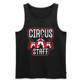 Circus Staff Zirkus - Männer Premium Bio Tank Top - Schwarz - Vorne - AI Model Male 178 light (178cm)