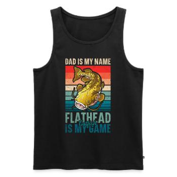 Catfish Angler Catfish Catfishing Catfish Fishing - Men's Premium Organic Tank Top - black - Front - AI Model Male 178 light (178cm)