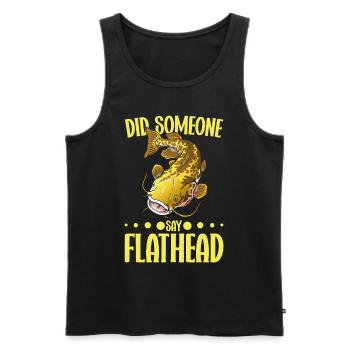 Catfish Angler Catfish Catfishing Catfish Fishing - Men's Premium Organic Tank Top - black - Front - AI Model Male 178 light (178cm)