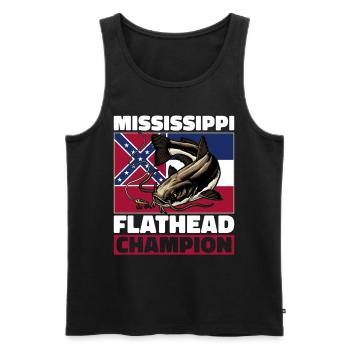 Catfish Angler Catfish Catfishing Catfish Fishing - Men's Premium Organic Tank Top - black - Front - AI Model Male 178 light (178cm)