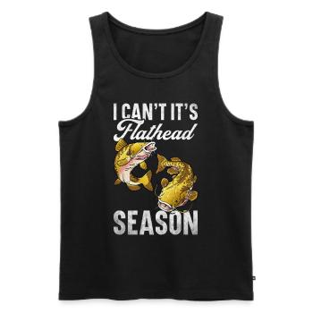 Catfish Angler Catfish Catfishing Catfish Fishing - Men's Premium Organic Tank Top - black - Front - AI Model Male 178 light (178cm)
