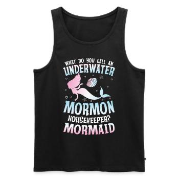 Underwater Mormon Housekeeper Mormaid für einen - Männer Premium Bio Tank Top - Schwarz - Vorne - Michal (187cm)