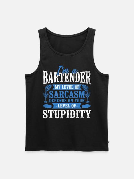Bartender Mixologist I'm A - Men's Premium Organic Tank Top - black