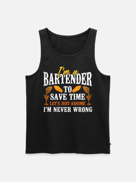 Bartender Mixologist I'm A - Men's Premium Organic Tank Top - black