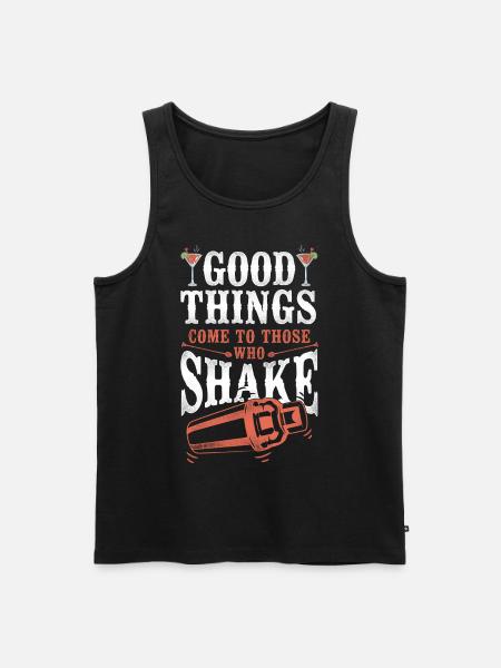 Bartender Mixologist Good Things - Men's Premium Organic Tank Top - black