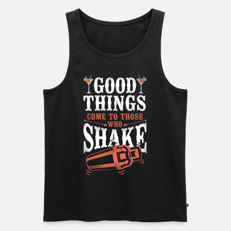 Bartender Mixologist Good Things - Männer Premium Bio Tank Top - Schwarz