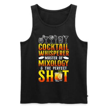 Bartender Mixologist Cocktail - Männer Premium Bio Tank Top - Schwarz - Vorne - AI Model Male 178 light (178cm)