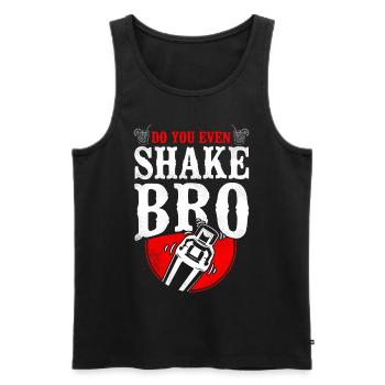 Bartender Mixologist Do You Even - Men's Premium Organic Tank Top - black - Front - AI Model Male 178 light (178cm)