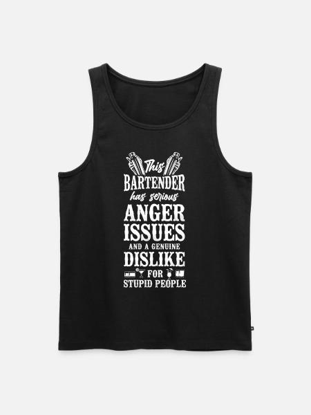 Bartender Mixologist This - Men's Premium Organic Tank Top - black