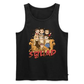Anime Chibi Squad - Men's Premium Organic Tank Top - black - Front - AI Model Male 178 light (178cm)