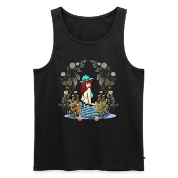 Filles Bateau Bateaux Nature Amoureux de la Nature - Débardeur bio Premium Homme - noir - Devant - Michal (187cm)