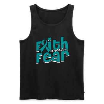 detoxification withdrawal addict fith over fear - Men's Premium Organic Tank Top - black - Front - AI Model Male 178 light (178cm)