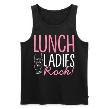 Cafeteria-Mitarbeiter Kinderfütterung Lunch Lady L - Männer Premium Bio Tank Top - Schwarz - Vorne - Michal (187cm)