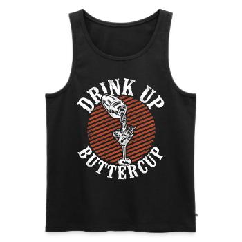 Barman Mixologue Drink Up - Débardeur bio Premium Homme - noir - Devant - Michal (187cm)