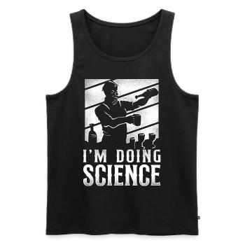 Bartender Mixologist I'm Doing - Männer Premium Bio Tank Top - Schwarz - Vorne - Michal (187cm)