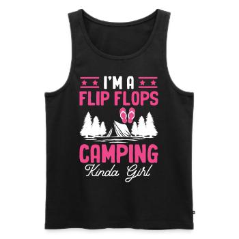 Flip Flops Camping Mädchen Camper Mädchen Wohnmobi - Männer Premium Bio Tank Top - Schwarz - Vorne - Michal (187cm)