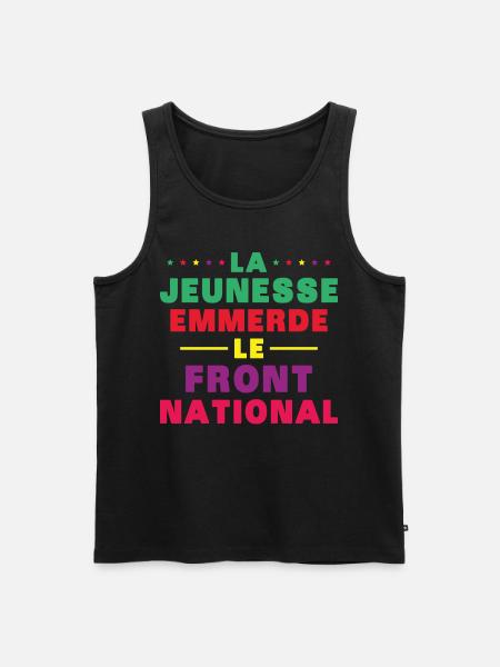 Fuck the National Front - Men's Premium Organic Tank Top - black