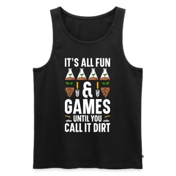 Soil Scientist Agricultural Scientist - Men's Premium Organic Tank Top - black - Front - AI Model Male 178 light (178cm)