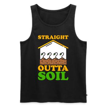 Soil Scientist Agricultural Scientist - Men's Premium Organic Tank Top - black - Front - AI Model Male 178 light (178cm)