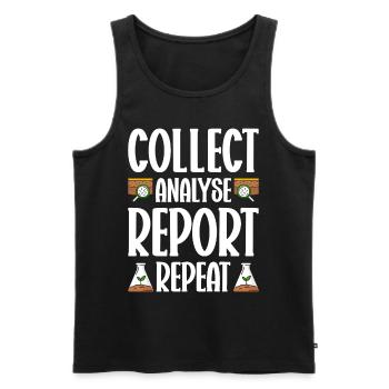 Soil Scientist Agricultural Scientist - Men's Premium Organic Tank Top - black - Front - AI Model Male 178 light (178cm)