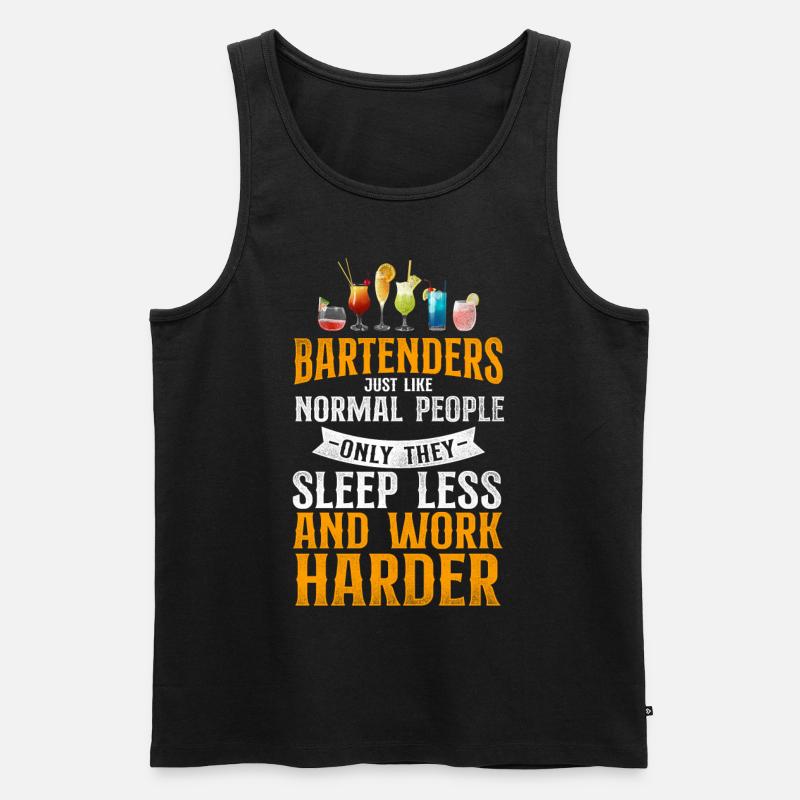 Bartender Mixologist Bartenders - Männer Premium Bio Tank Top - Schwarz