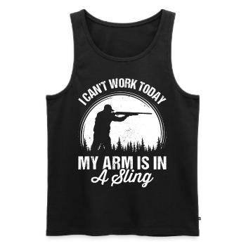 Coyote Hunting Yote - Men's Premium Organic Tank Top - black - Front - Michal (187cm)