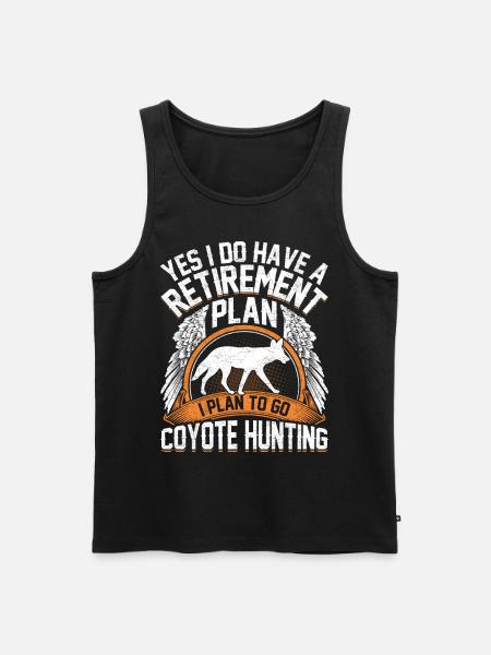 Coyote Hunter Yote - Men's Premium Organic Tank Top - black
