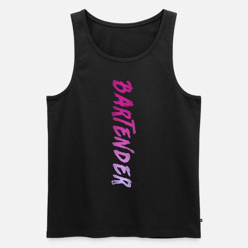 Bartender Mixologist Bartender - Männer Premium Bio Tank Top - Schwarz