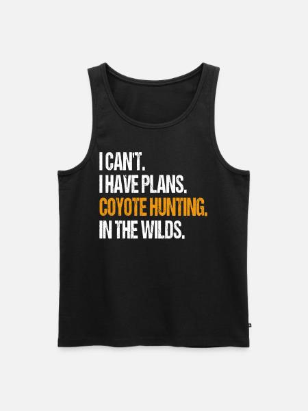 Coyote Hunter Yote - Men's Premium Organic Tank Top - black