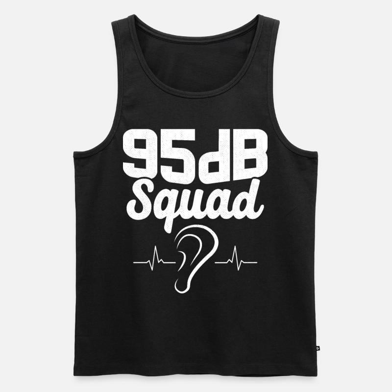 Deaf Pride Awareness ASL Gebärdensprache - Männer Premium Bio Tank Top - Schwarz