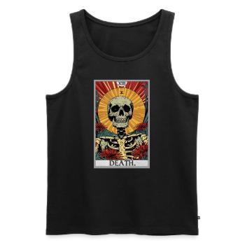 Tarot Card Tarot Card Death - Men's Premium Organic Tank Top - black - Front - AI Model Male 178 light (178cm)