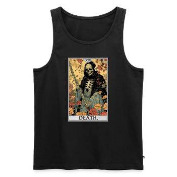Tarot Card Tarot Card Death - Men's Premium Organic Tank Top - black - Front - AI Model Male 178 light (178cm)