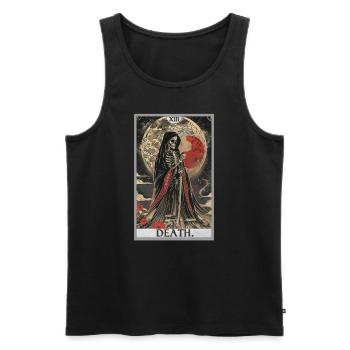 Tarot Card Tarot Card Death - Men's Premium Organic Tank Top - black - Front - AI Model Male 178 light (178cm)