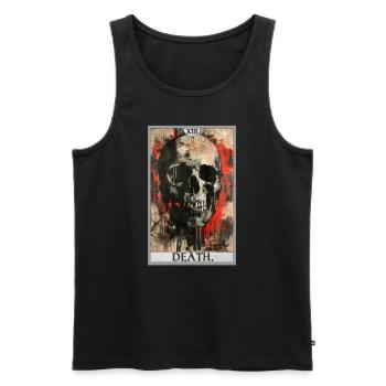 Tarot Card Tarot Card Death - Men's Premium Organic Tank Top - black - Front - AI Model Male 178 light (178cm)