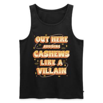 Cashew Allergy Out Here Avoiding Cashews - Men's Premium Organic Tank Top - black - Front - Michal (187cm)
