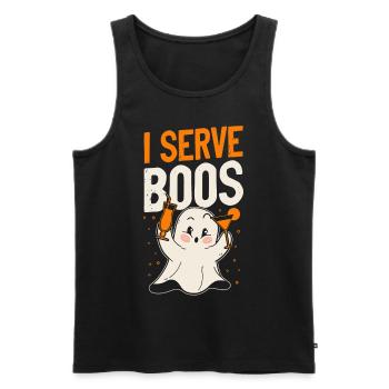 Bartender Mixologist Halloween Pun - Men's Premium Organic Tank Top - black - Front - Michal (187cm)