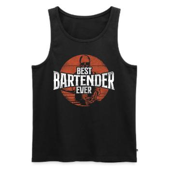 Bartender Mixologist Best - Männer Premium Bio Tank Top - Schwarz - Vorne - AI Model Male 178 light (178cm)