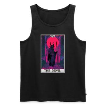 Tarot Cards Tarot Card The Devil The Devil - Men's Premium Organic Tank Top - black - Front - AI Model Male 178 light (178cm)