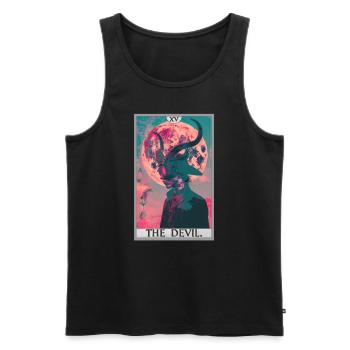 Tarot Cards Tarot Card The Devil The Devil - Men's Premium Organic Tank Top - black - Front - AI Model Male 178 light (178cm)