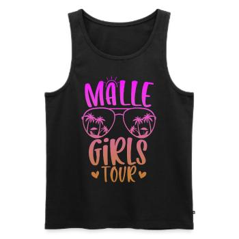Visite des filles de Malle - Débardeur bio Premium Homme - noir - Devant - Michal (187cm)