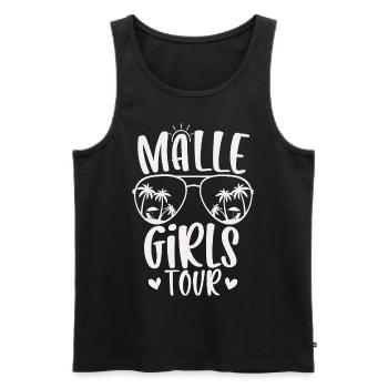 Visite des filles de Malle - Débardeur bio Premium Homme - noir - Devant - Michal (187cm)