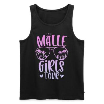 Visite des filles de Malle - Débardeur bio Premium Homme - noir - Devant - Michal (187cm)